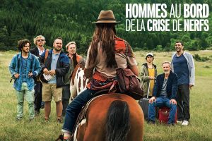 Hommes au bord de la crise de nerfs